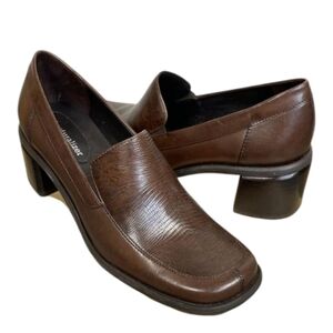 Naturalizer Mae Tootsie Leather Loafers Brown, Size 9.5
